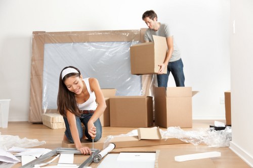 Mobile self storage container delivered to a Kensington home