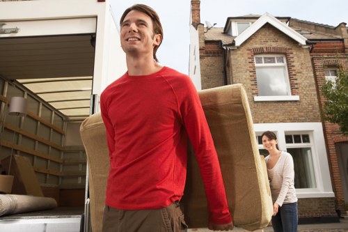Organized packing supplies for Kensington home relocation